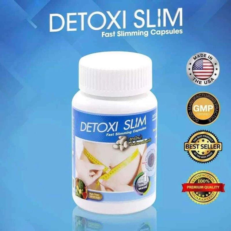 Detoxi Slim Fast Slimming Capsule – 30 Capsules, Fast Weight Loss.